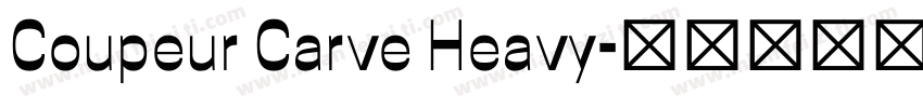 Coupeur Carve Heavy字体转换